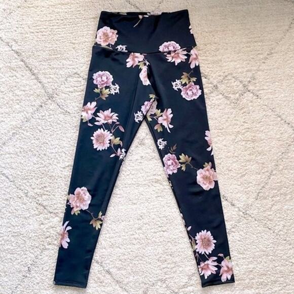 Onzie High-Rise Floral Leggings Size XS - Picture 3 of 6